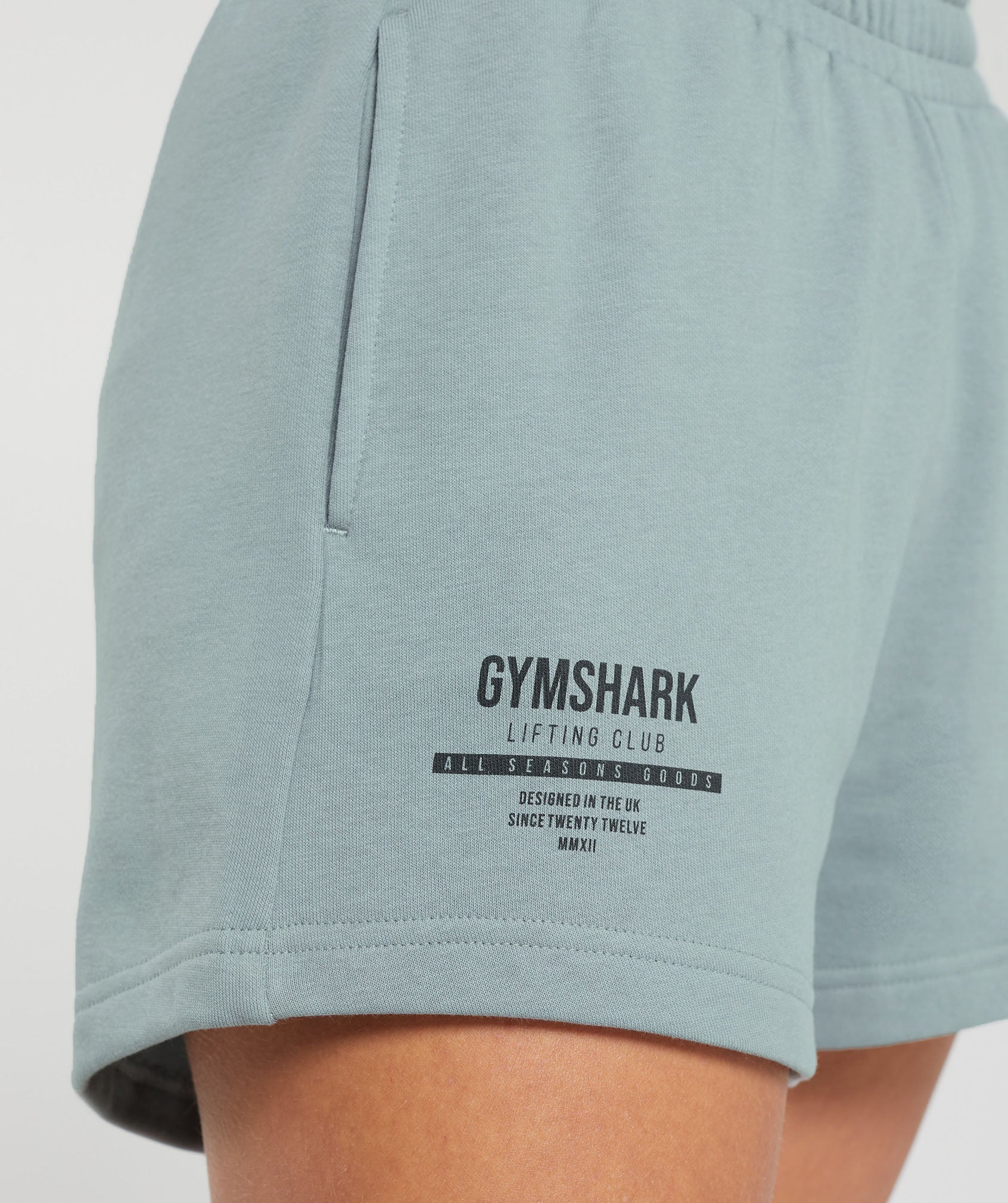 Care Label Graphic Brushed Shorts