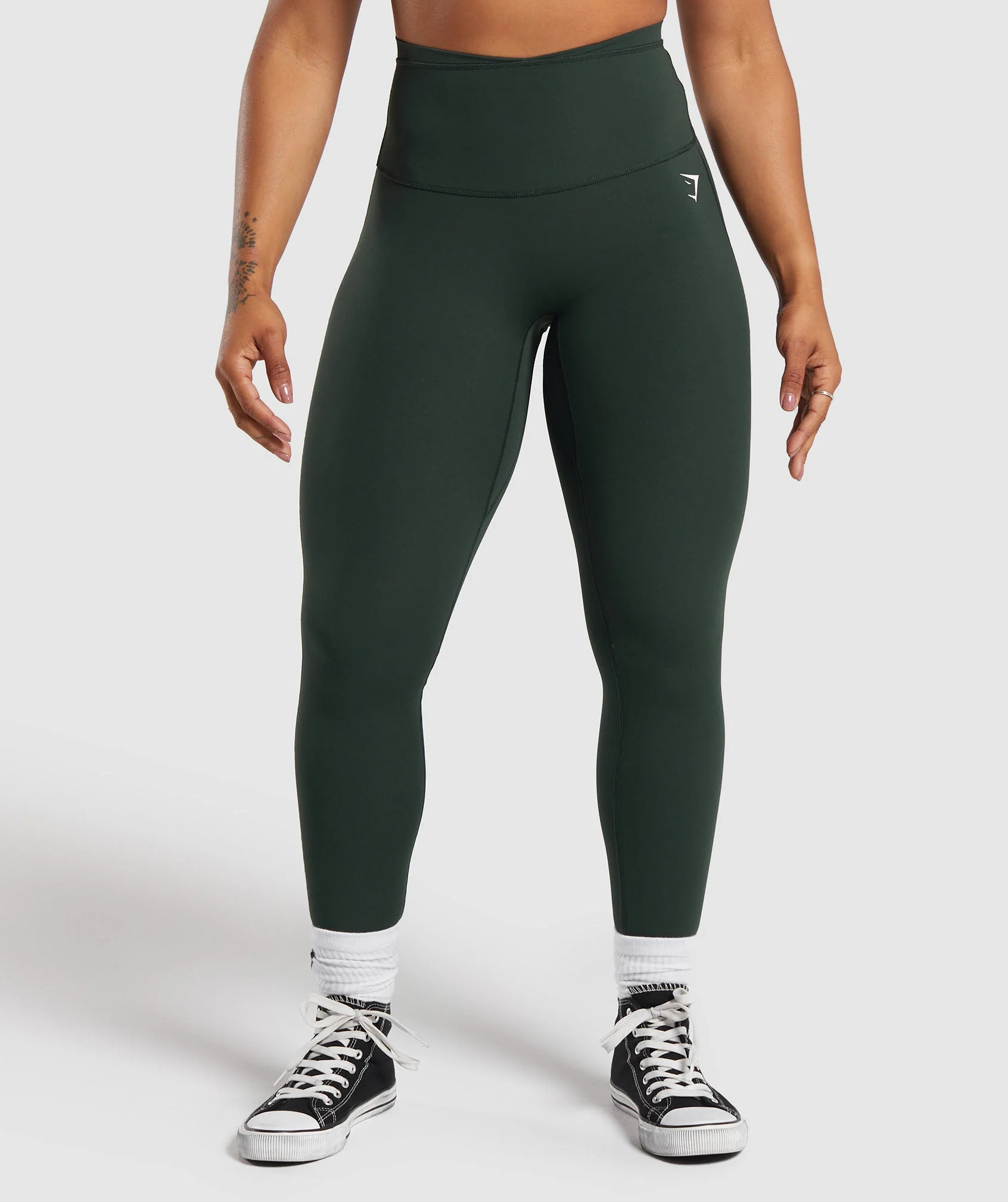Mesh Waistband Leggings