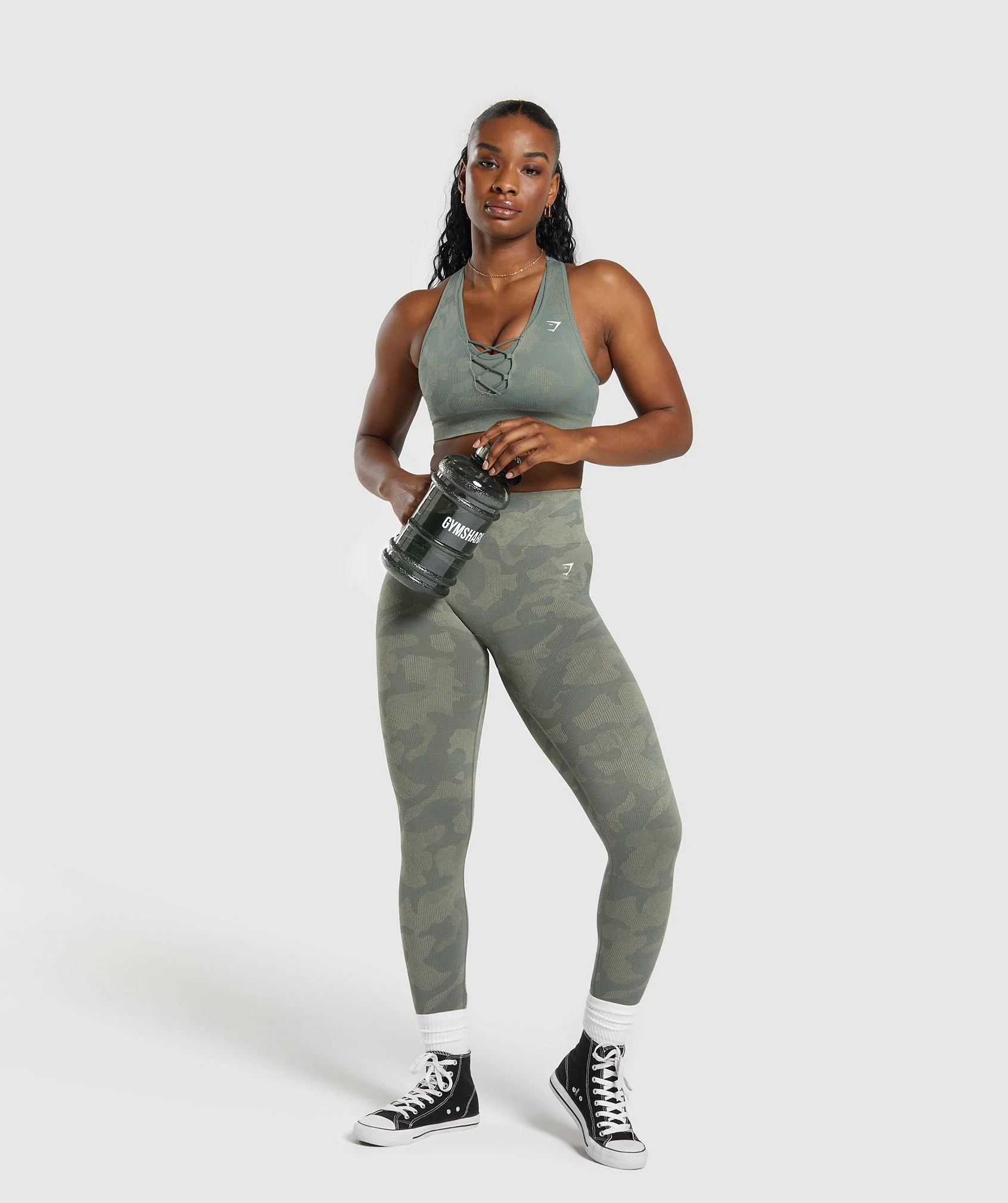 Adapt Camo Seamless Ribbed Sports Bra