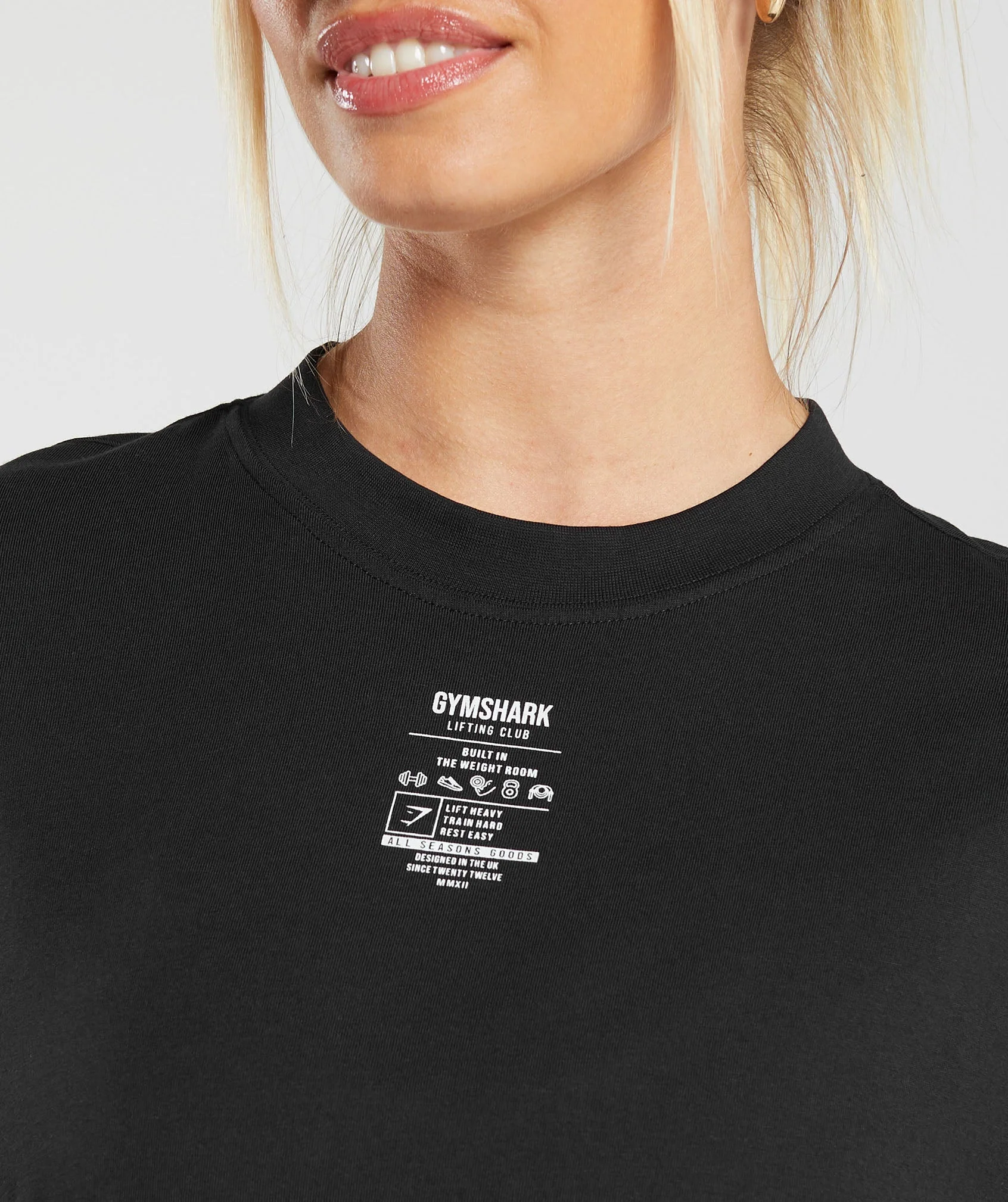 Care Label Graphic Oversized T-Shirt