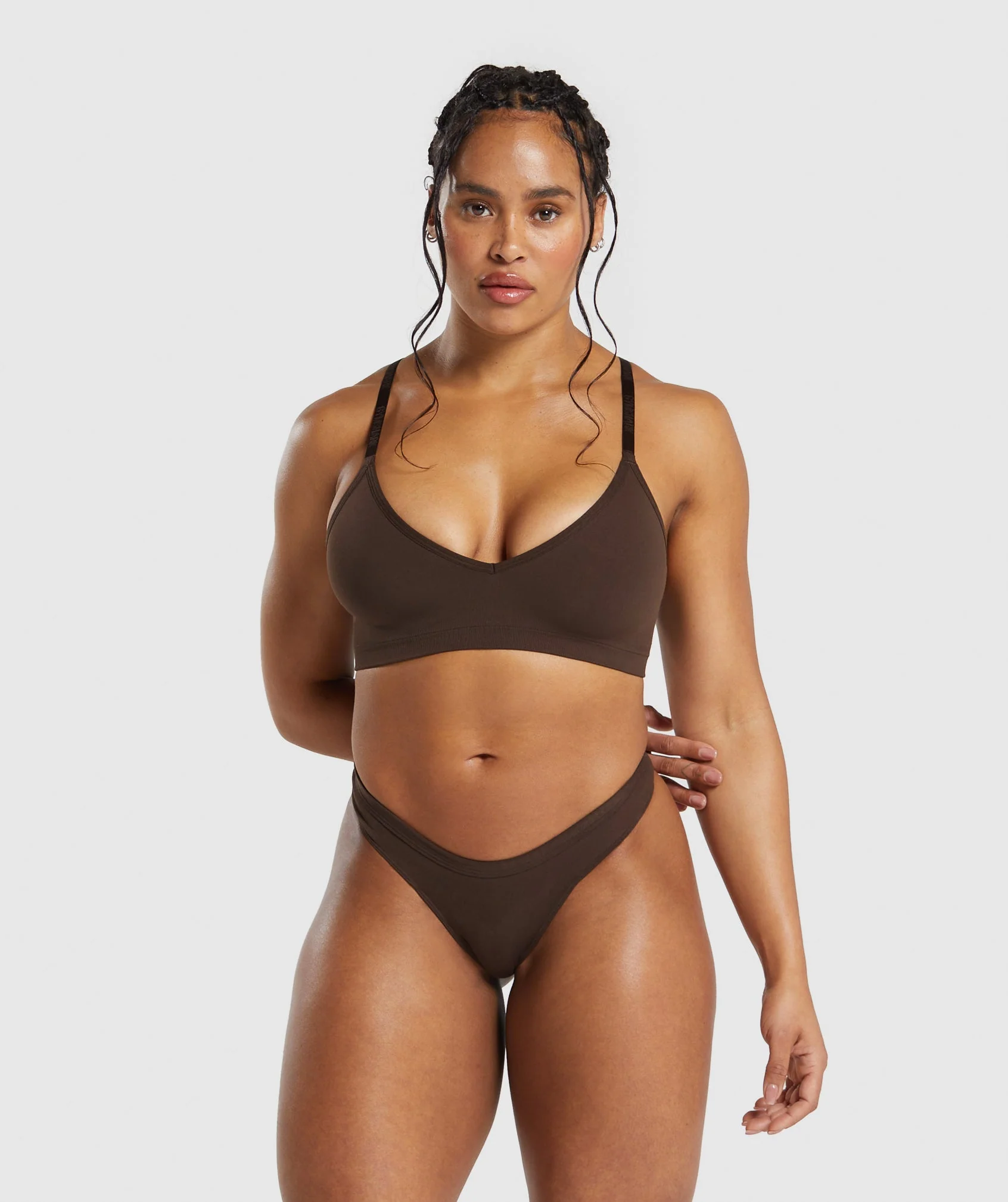 Seamless Dipped Front Thong