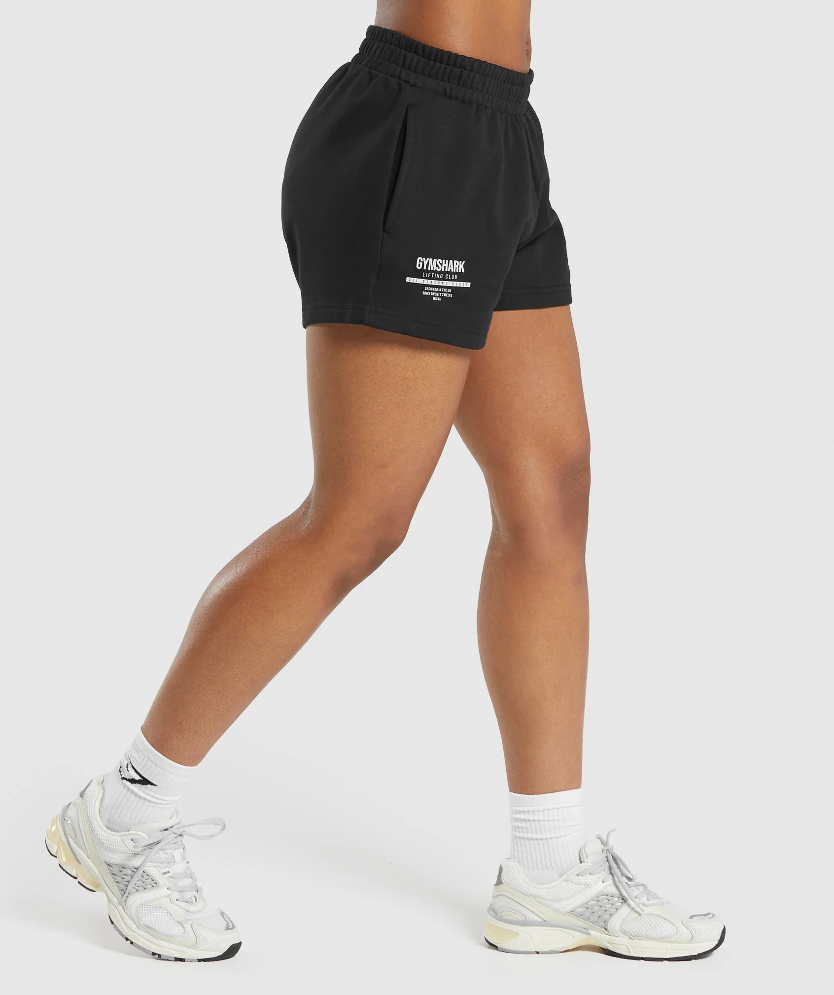Care Label Graphic Brushed Shorts