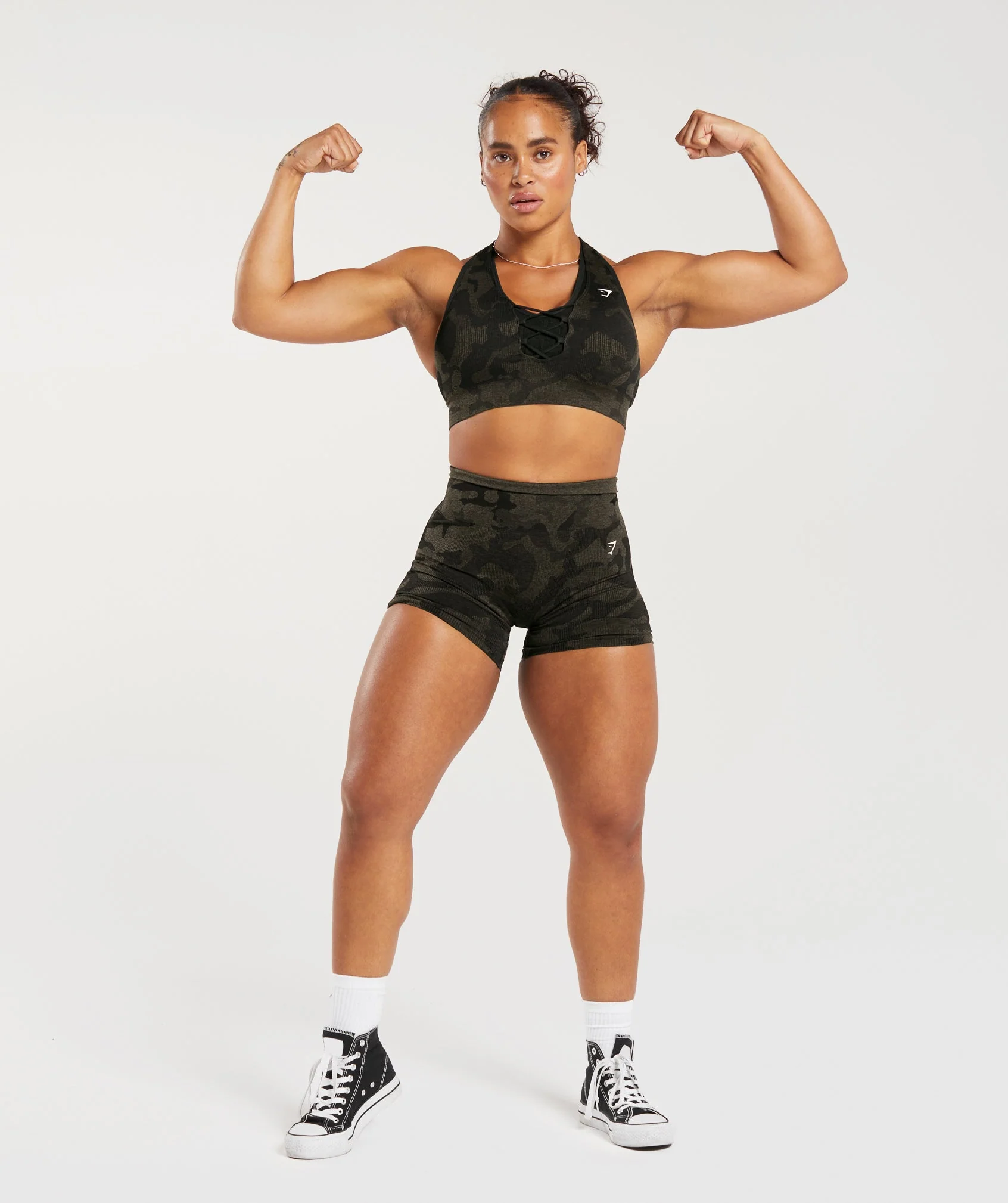 Adapt Camo Seamless Ribbed Sports Bra