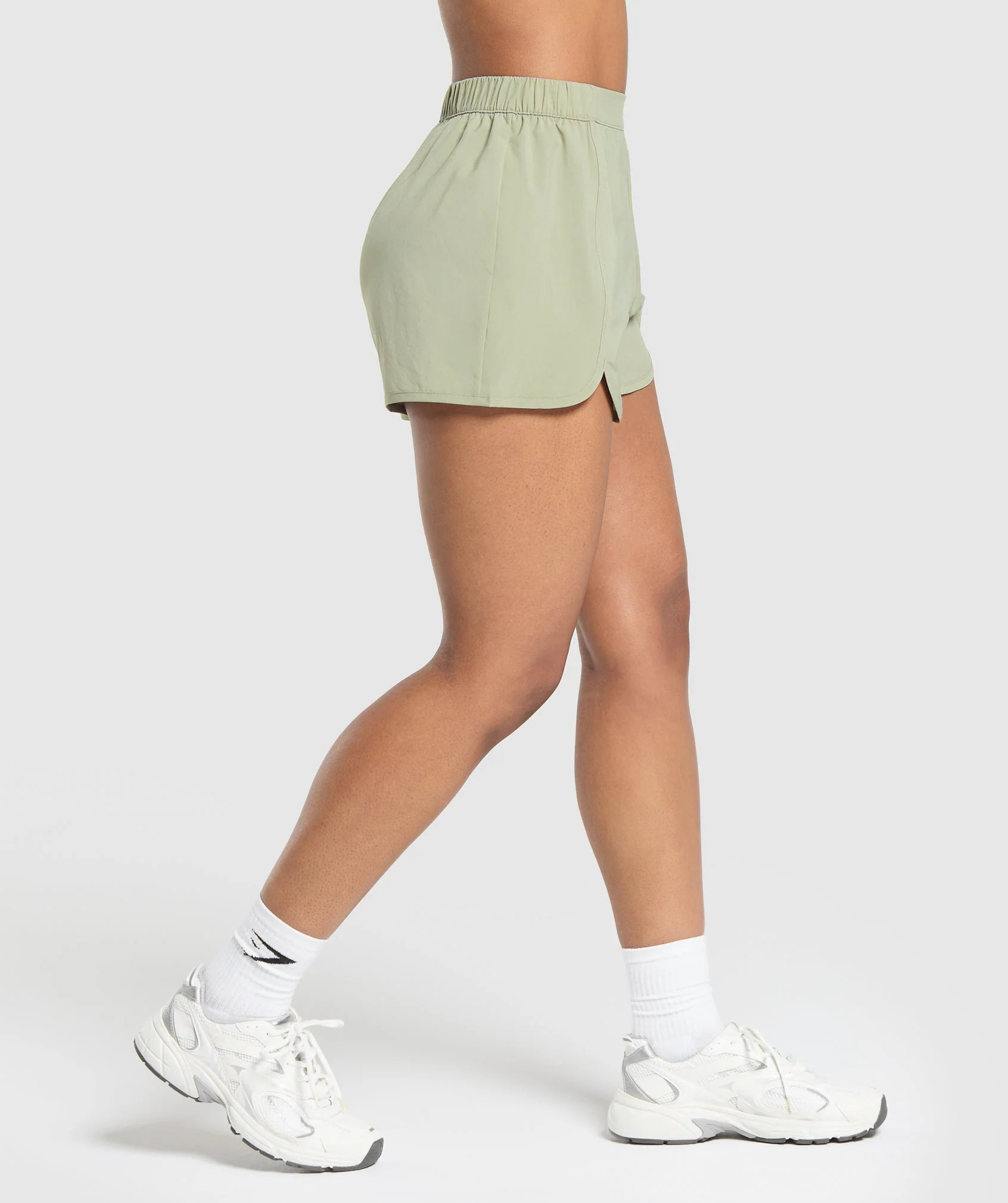 Scallop Hem Shaped Shorts