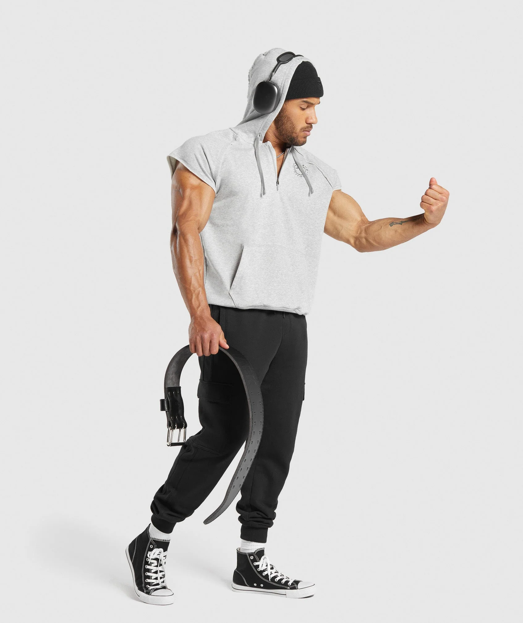 Legacy 1/4 Zip Cap Sleeve Hoodie