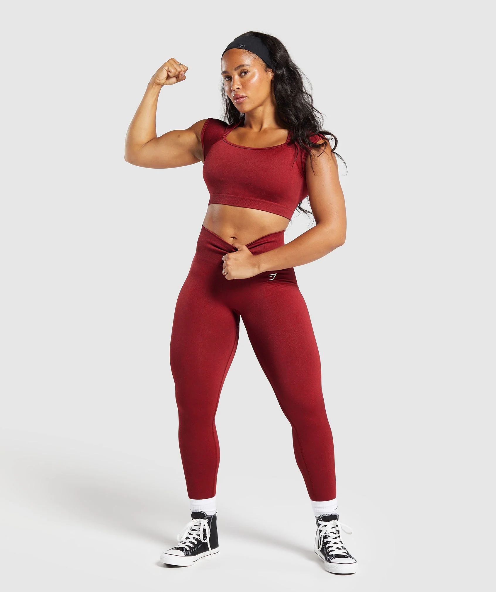 Adapt Fleck Seamless Crop Top