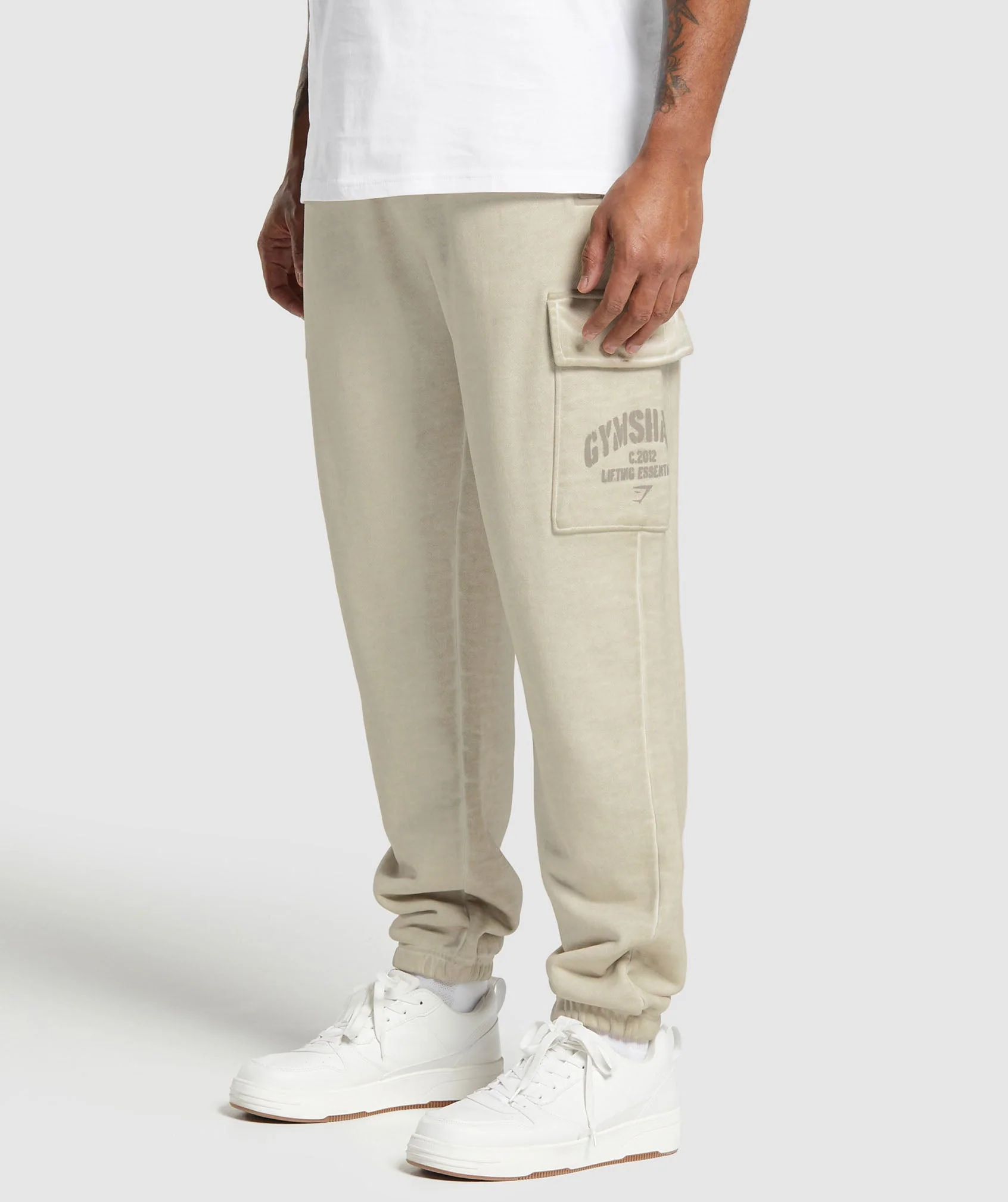 Heavyweight Washed Cargo Joggers