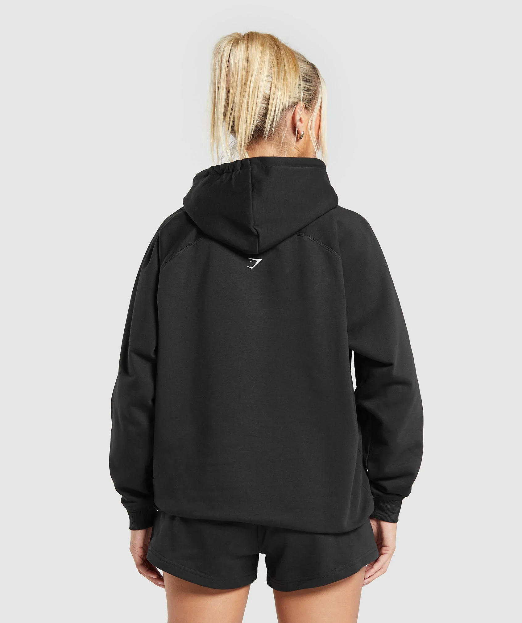 Care Label Graphic Brushed Hoodie