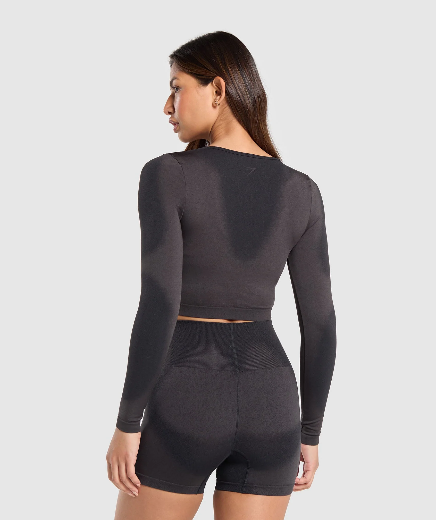 Blur Seamless Long Sleeve Crop Top