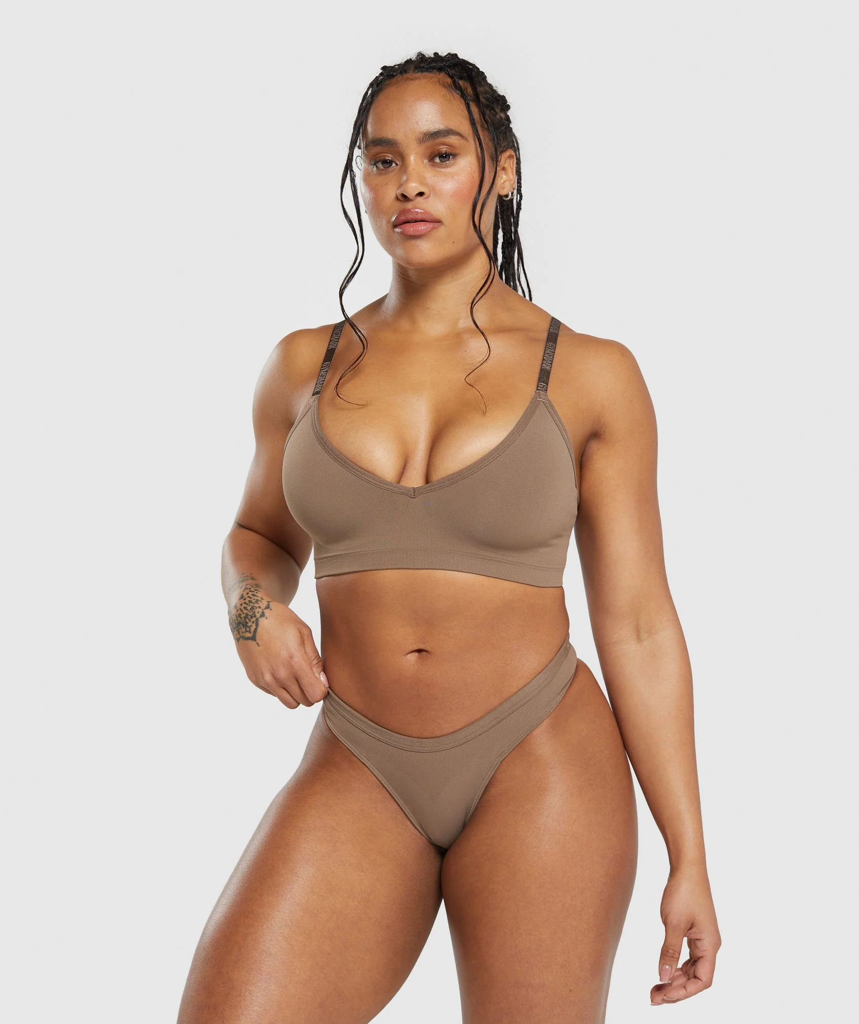 Seamless Dipped Front Thong