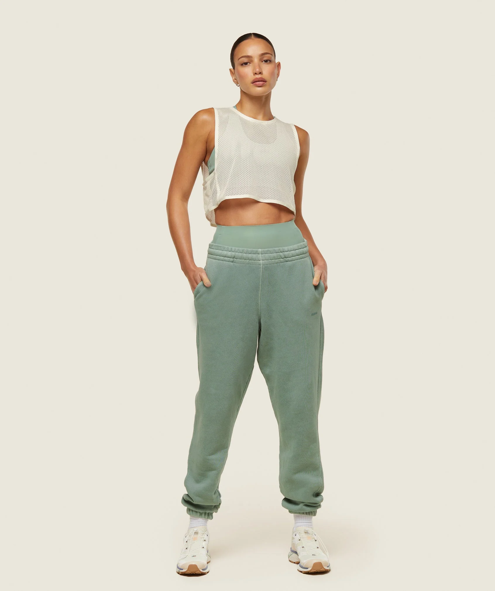 everywear Cropped Mesh Tank