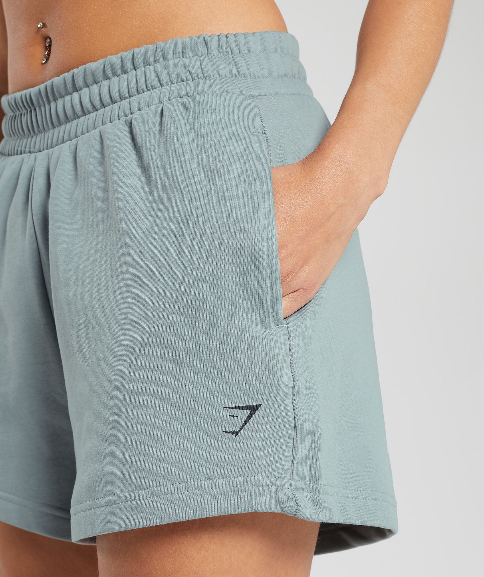 Care Label Graphic Brushed Shorts
