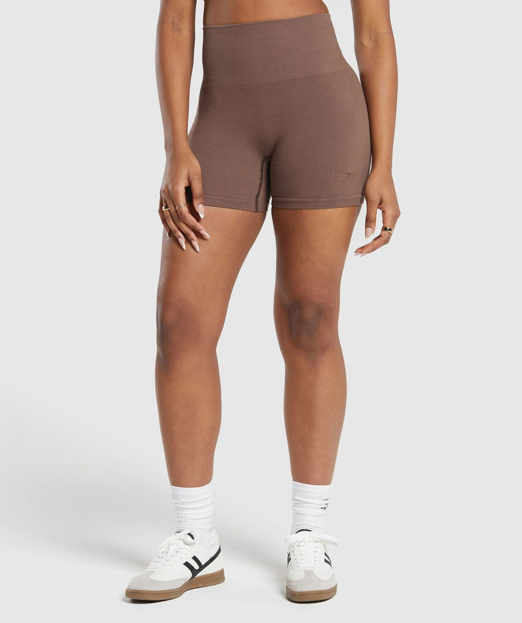 Ribbed Cotton Seamless Shorts