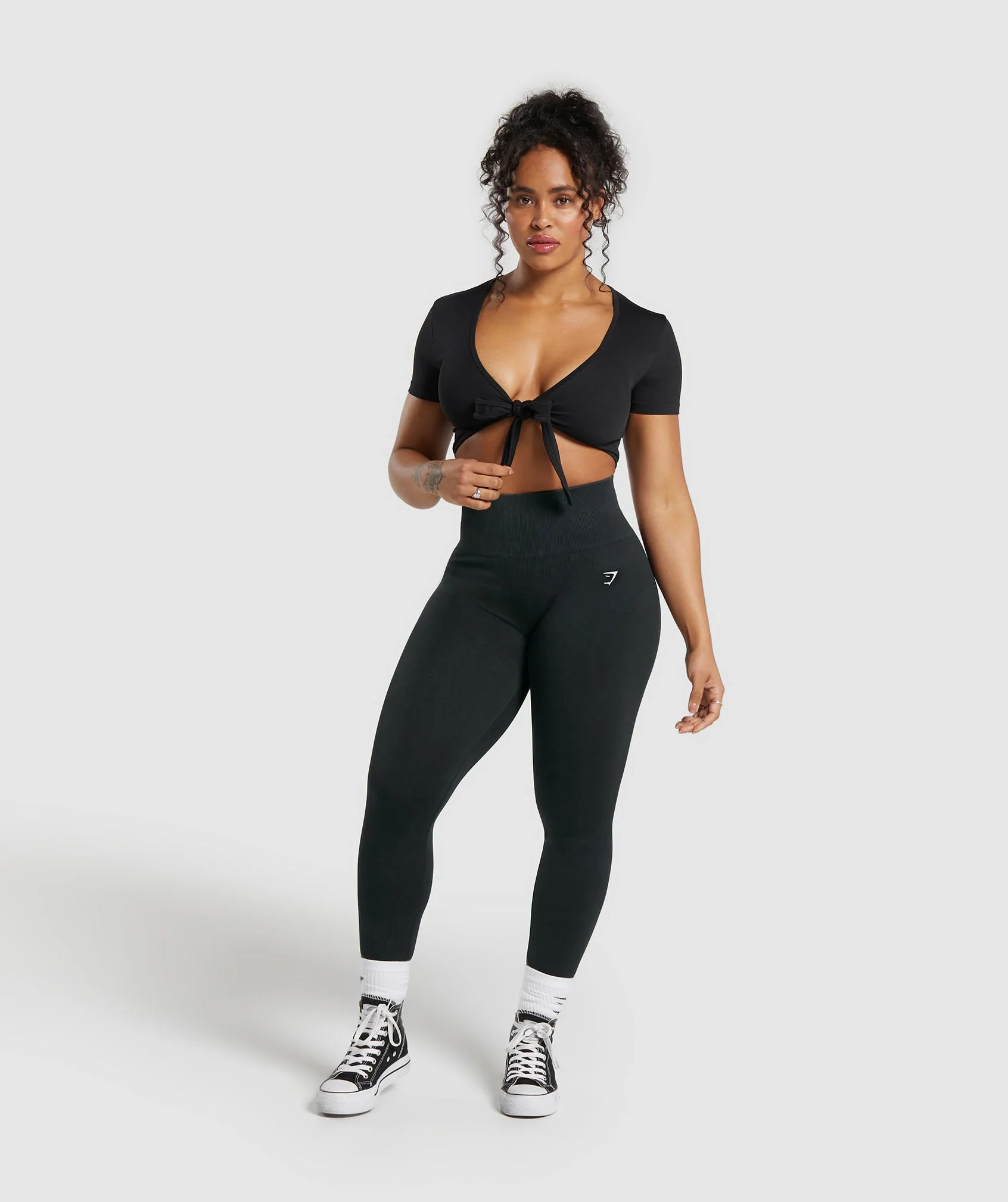 Gains Seamless Fitted Crop Top