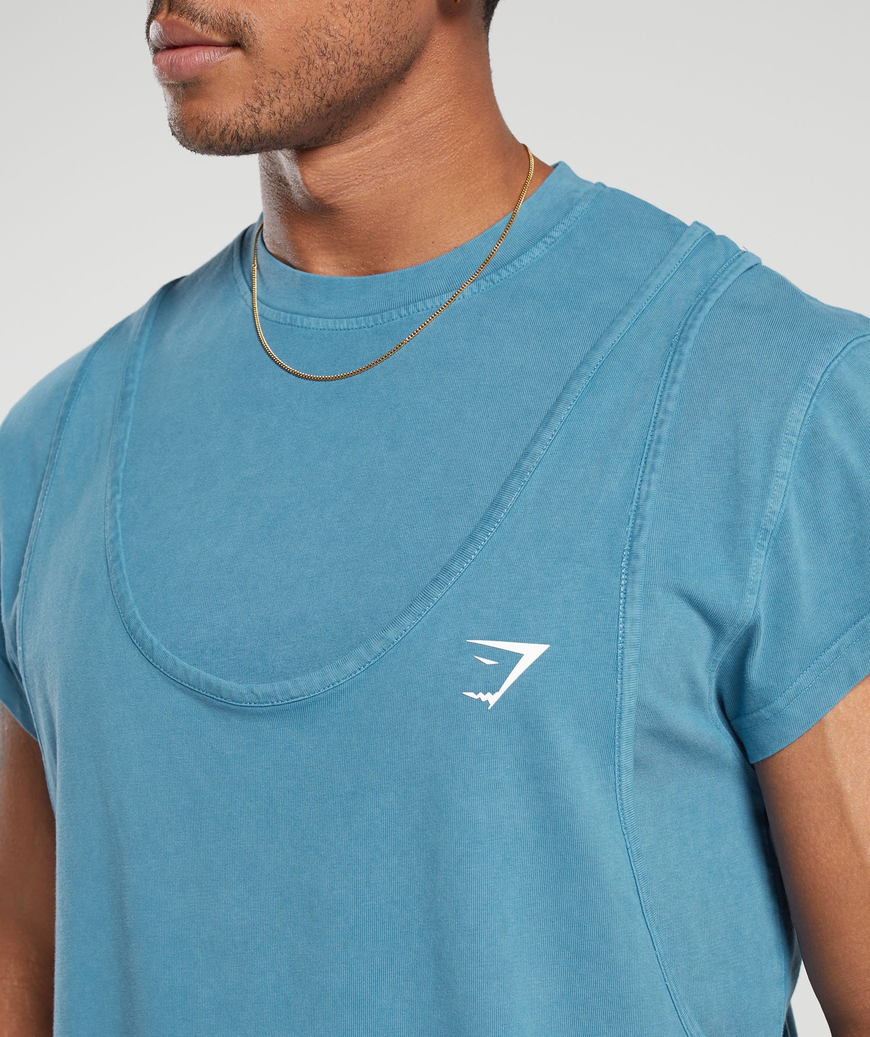 Washed Double Layer T-Shirt