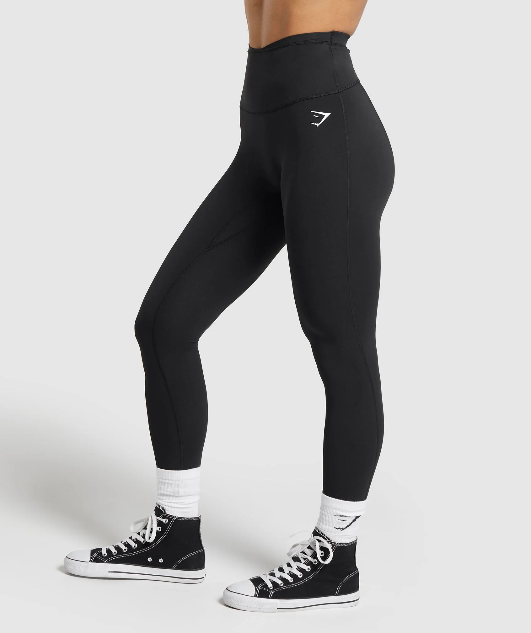 Mesh Waistband Leggings