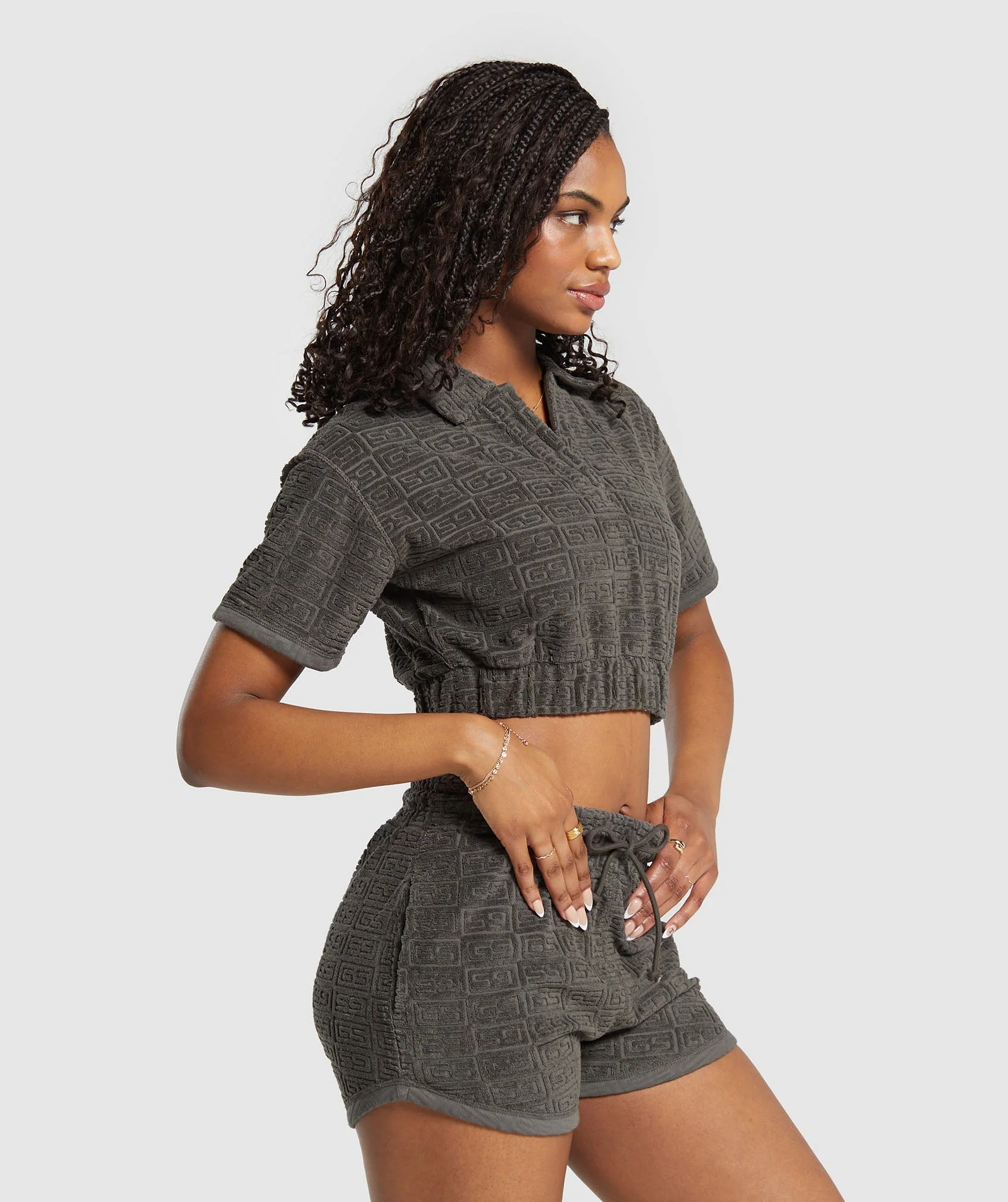 Monogram Towel Crop Top