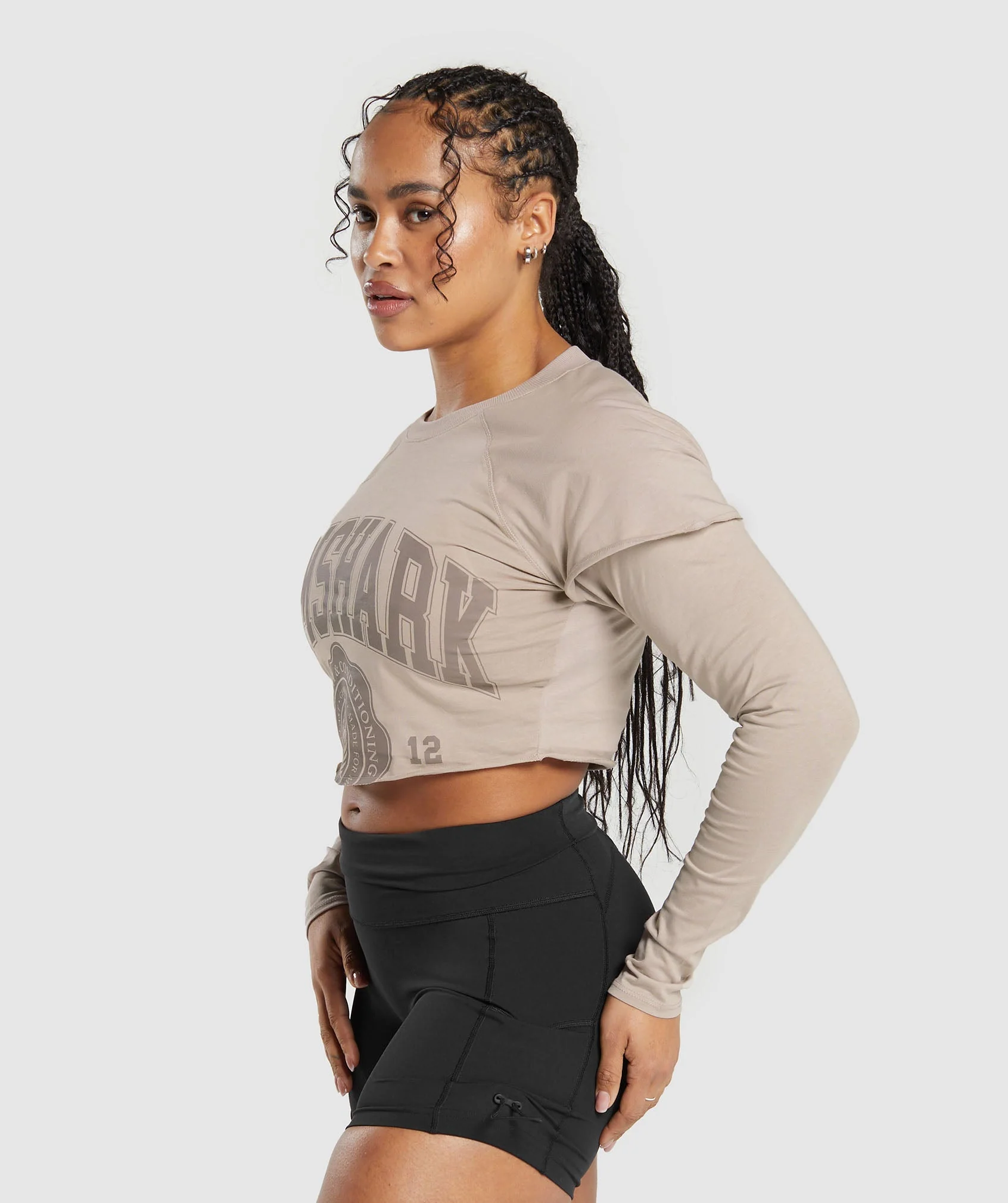Lifting 2 In 1 Long Sleeve Crop Top