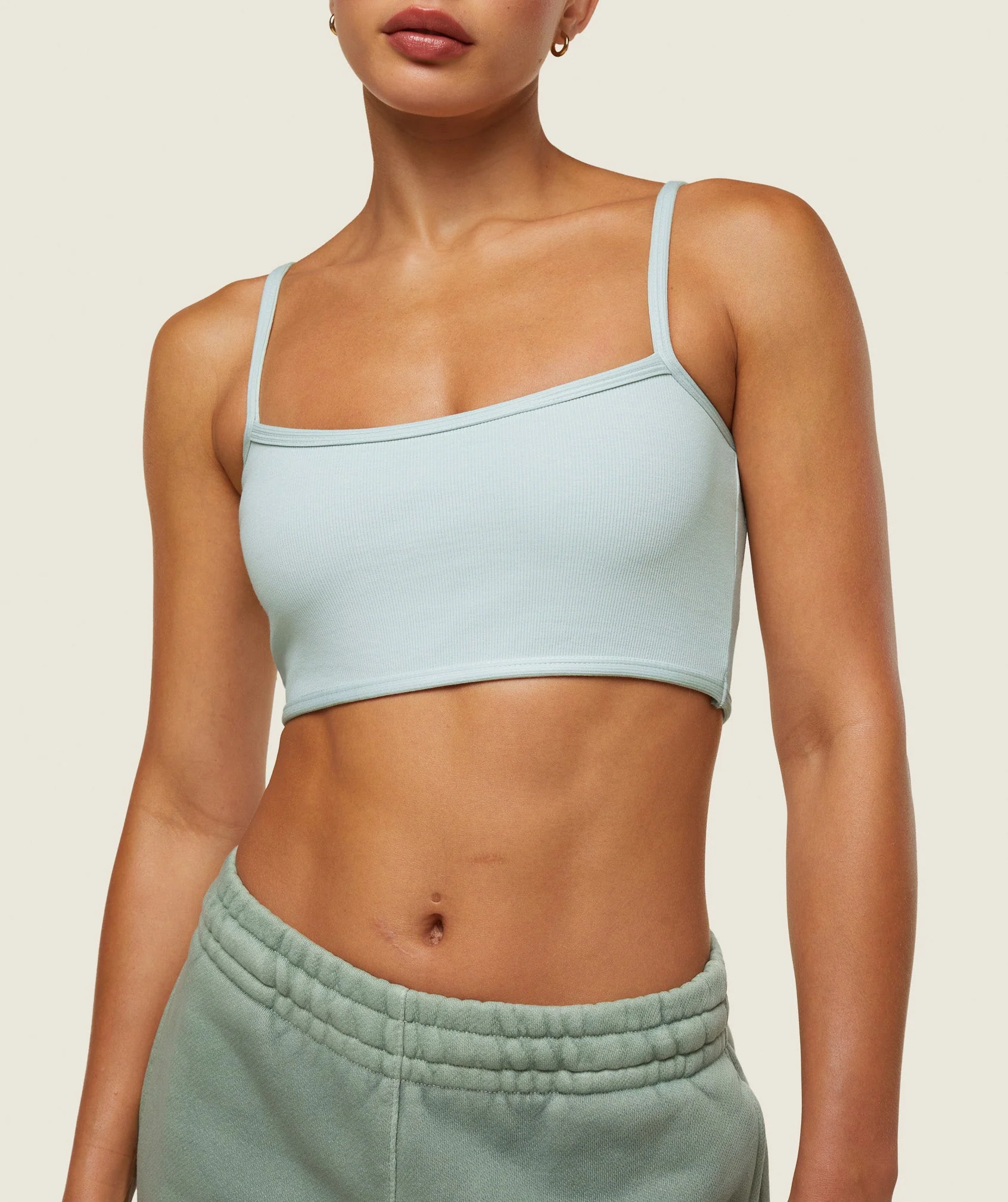 everywear Ribbed Bandeau Bra