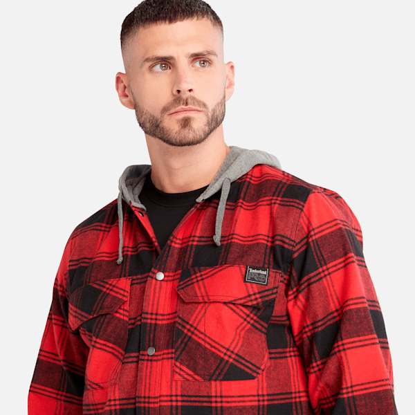 Men's Timberland PRO? Woodfort Midweight Flannel Sweatshirt Hoodie