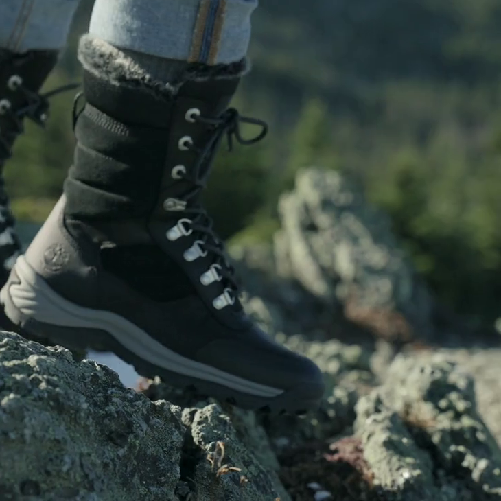 Women's White Ledge Tall Lace-Up Waterproof Snow Boot