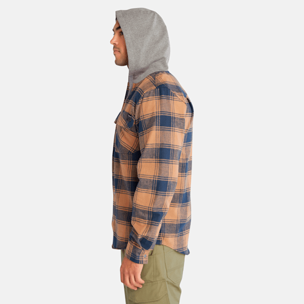 Men's Timberland PRO? Woodfort Midweight Flannel Sweatshirt Hoodie