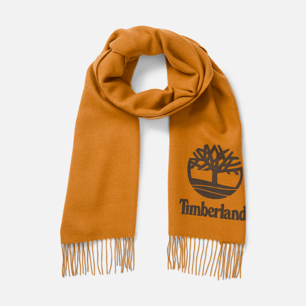 Yarn Dye Scarf With Printed Logo