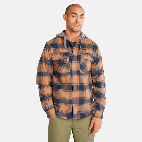 Men's Timberland PRO? Woodfort Midweight Flannel Sweatshirt Hoodie