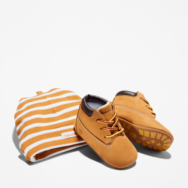 Infant Crib Bootie with Hat Set