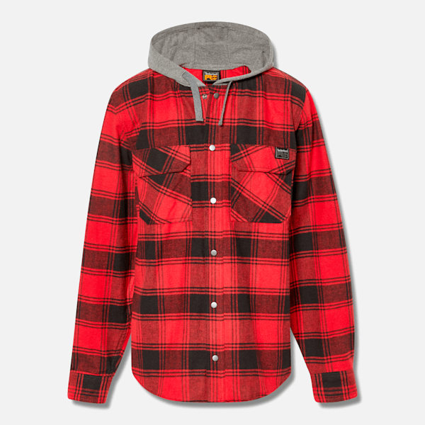 Men's Timberland PRO? Woodfort Midweight Flannel Sweatshirt Hoodie