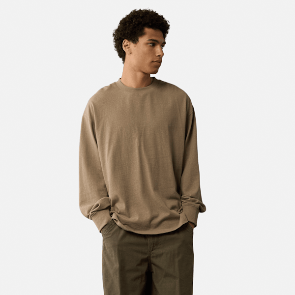 Timberland x AE Long Sleeve Mountain Graphic T-Shirt