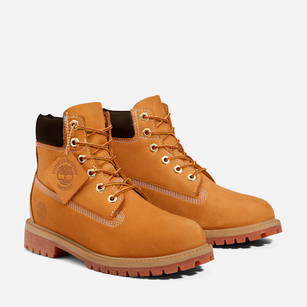 Junior Timberland? Premium 6-Inch Lace-Up Waterproof Boot