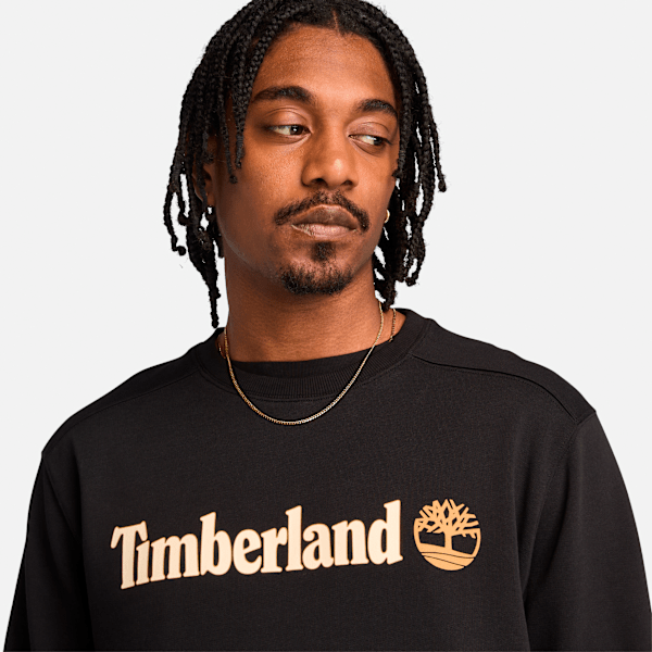 Men's Kennebec River Linear Logo Crew Neck Sweatshirt