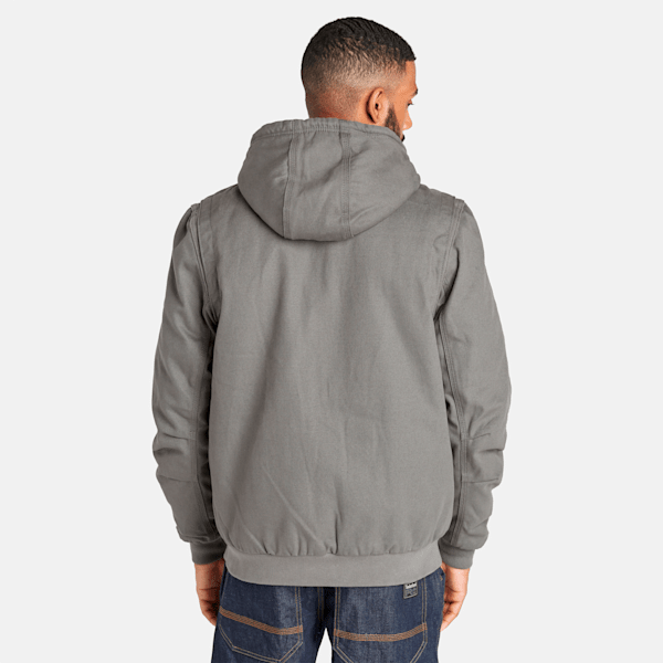 Men's Timberland PRO? Gritman Fleece-Lined Hooded Canvas Jacket