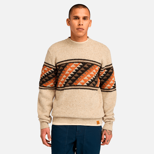 Men's Farisle Crew Neck Sweater