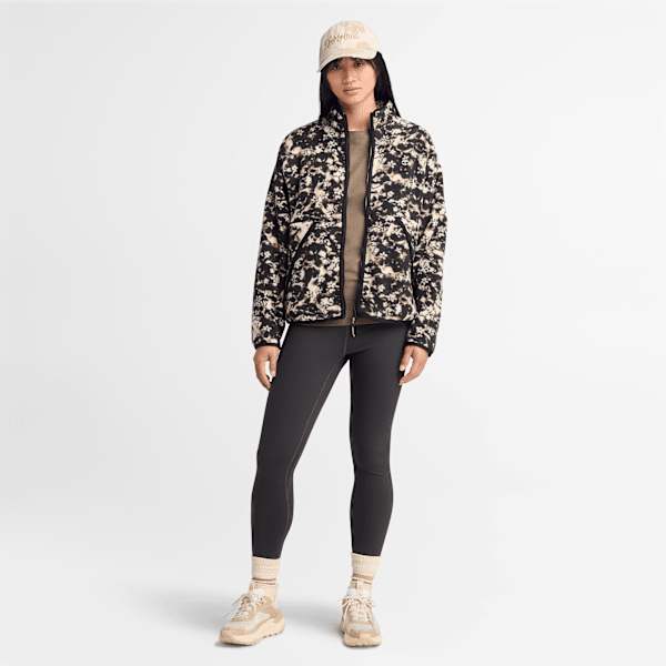 Women's Printed Full-Zip High Pile Fleece Jacket