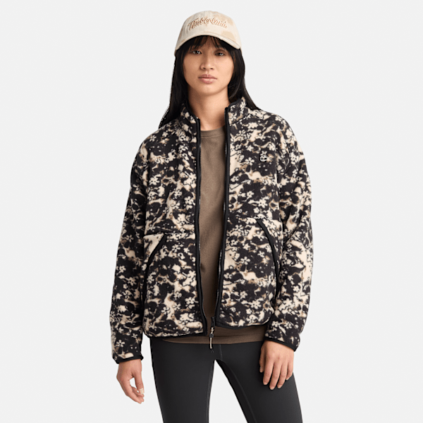 Women's Printed Full-Zip High Pile Fleece Jacket