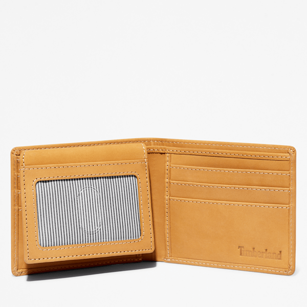 Men's Red Bank Oversized Tree-Logo Passcase Wallet