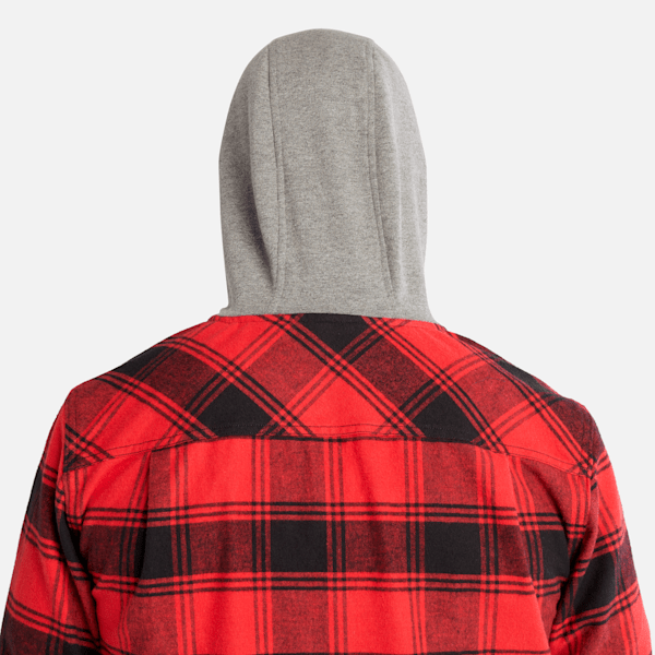 Men's Timberland PRO? Woodfort Midweight Flannel Sweatshirt Hoodie