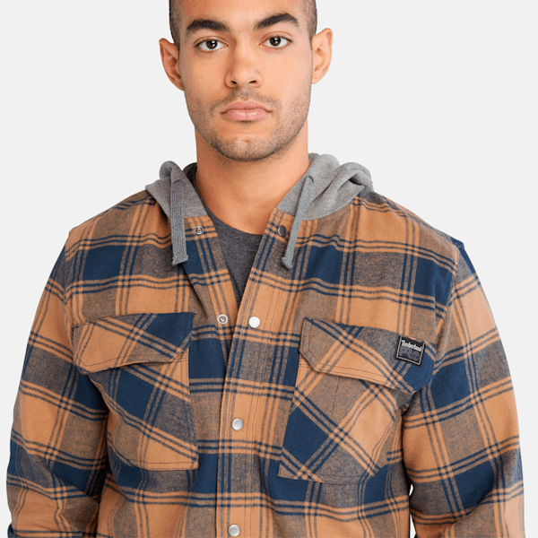 Men's Timberland PRO? Woodfort Midweight Flannel Sweatshirt Hoodie