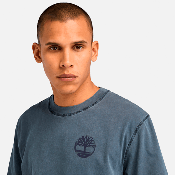 Men's Merrymack River Garment Dye Back Graphic T-Shirt