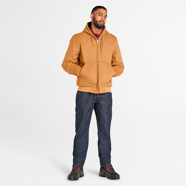 Men's Timberland PRO? Gritman Fleece-Lined Hooded Canvas Jacket