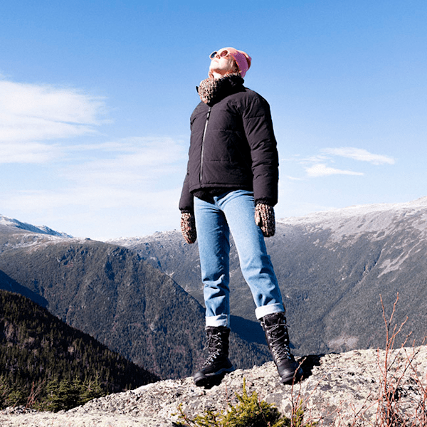 Women's White Ledge Tall Lace-Up Waterproof Snow Boot