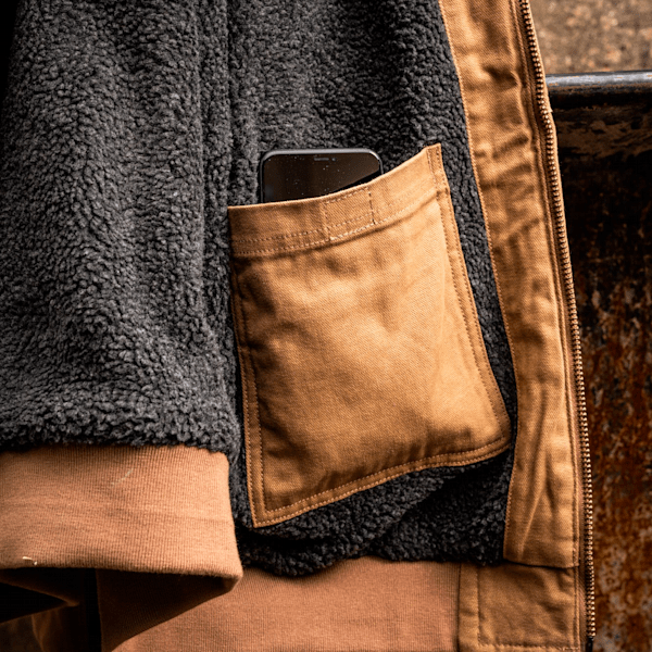 Men's Timberland PRO? Gritman Fleece-Lined Hooded Canvas Jacket