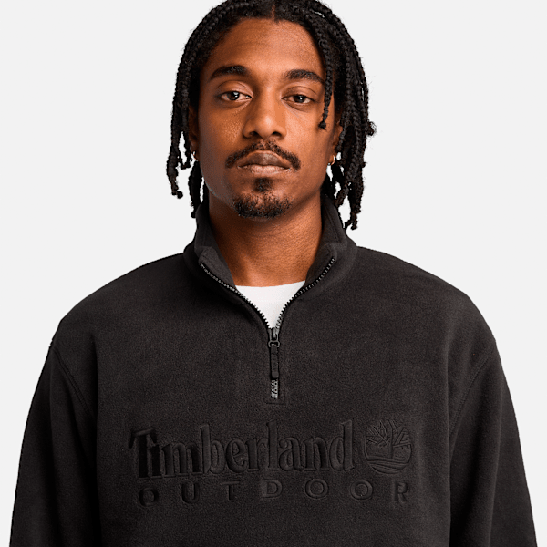 Men's Linear Logo Quarter Zip Polartec? Fleece Sweatshirt