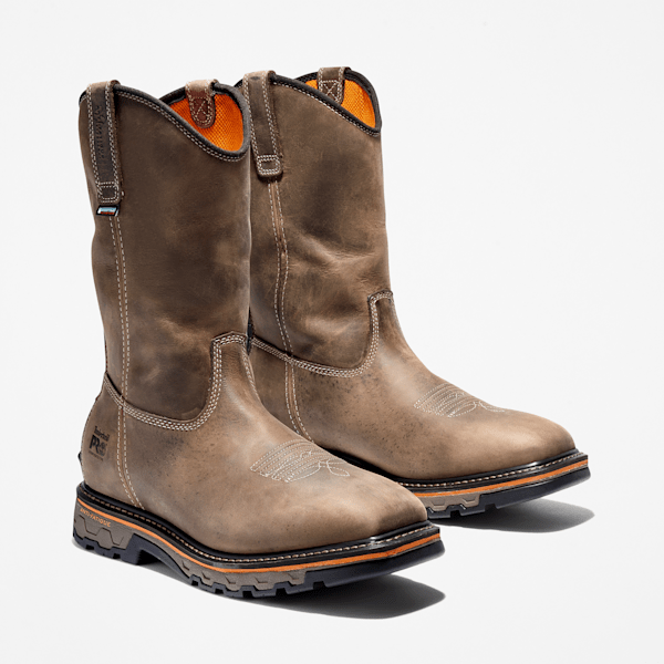 Men's True Grit Pull-On Soft Toe Waterproof Work Boot