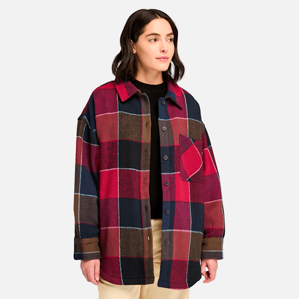 Women's Heavy Flannel Long Overshirt