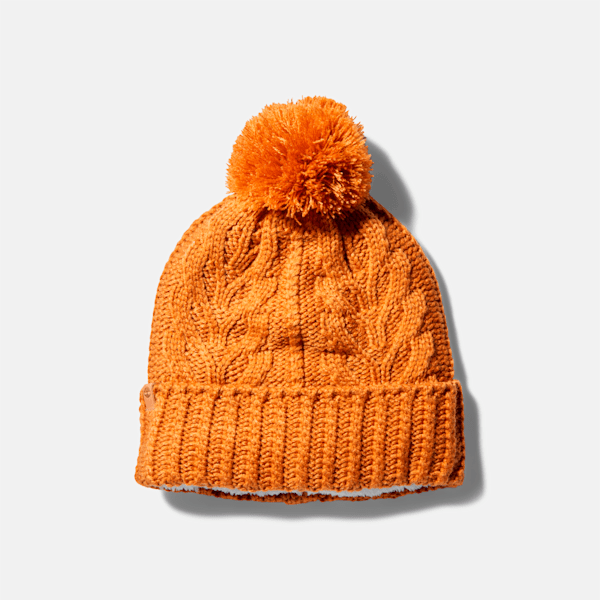 Women's Autumn Woods Cable Beanie with Pom