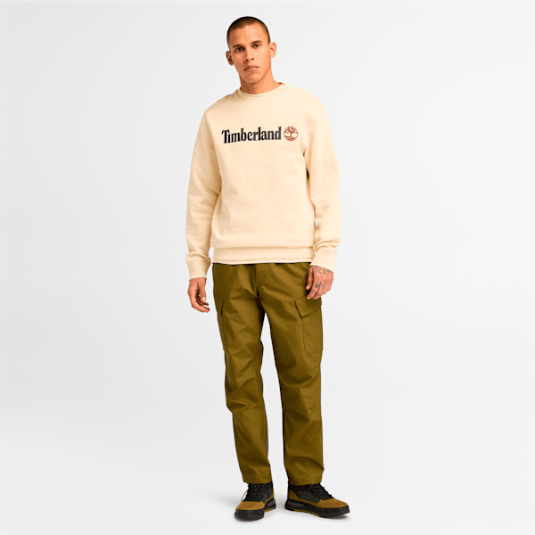 Men's Kennebec River Linear Logo Crew Neck Sweatshirt