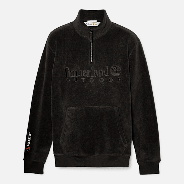 Men's Linear Logo Quarter Zip Polartec? Fleece Sweatshirt